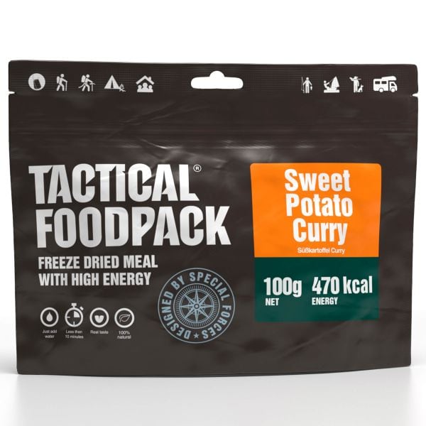 Cibo da outdoor Tactical Foodpack patata dolce al curry