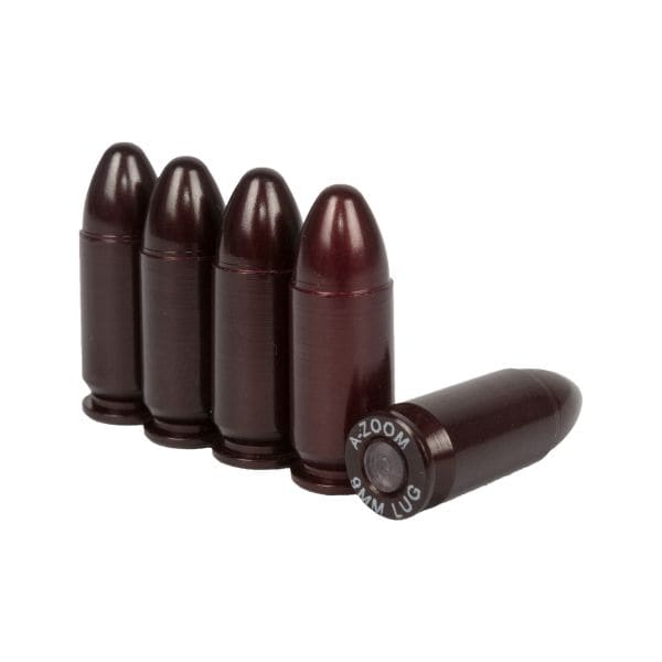 Set 5 pezzi munizioni da esercitazione, 9 mm, A-Zoom