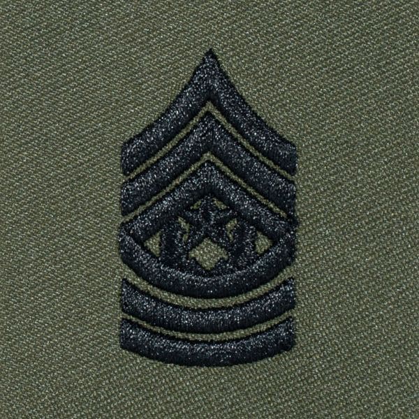 Rank insignia US chevron embroidered CSM