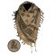 Shemagh Skull marca Mil-Tec 110x110 cm coyote nero