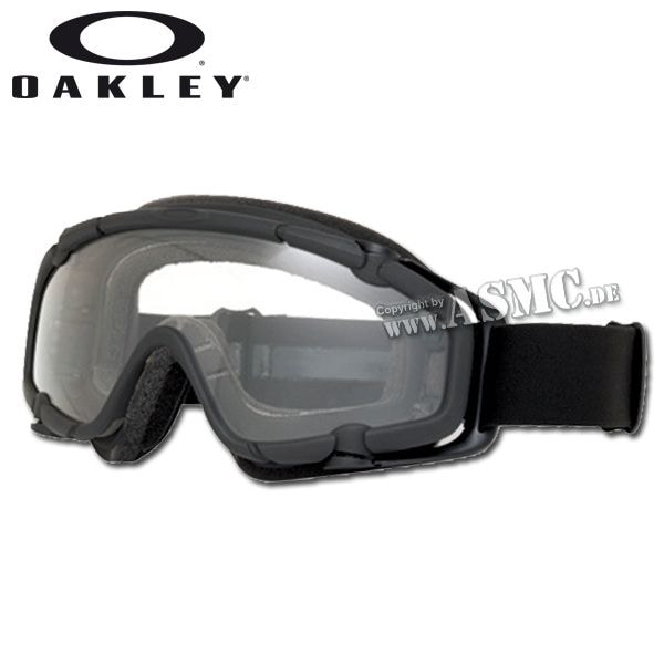 Occhiali balistici S.I. Oakley Goggle, nero/trasparente