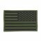 Patch 3D bandiera USA grande verde oliva