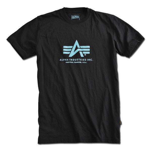 T-shirt Alpha Industries Basic nera / blu