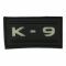 Patch 3D K-9 nero luminescente