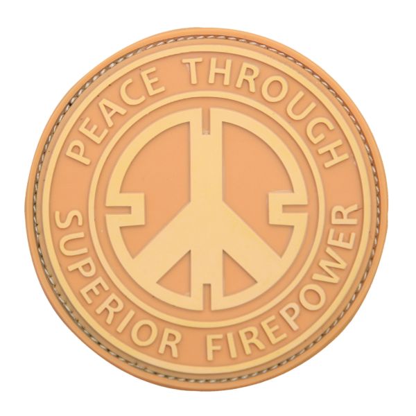 Patch in gomma 3D Peace Through Superior Firepower coyote