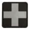 Patch 3D TAP Croce rossa Medic nero-argento