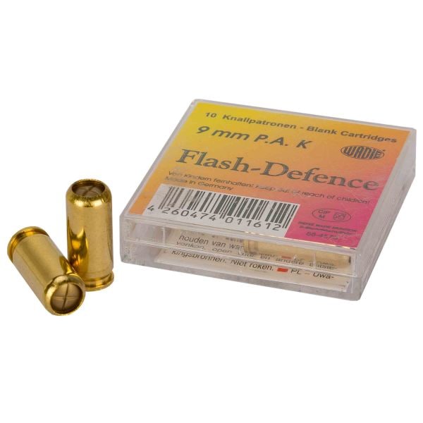 Cartucce da pistola Wadie Flash Defense 9 mm 10 pezzi